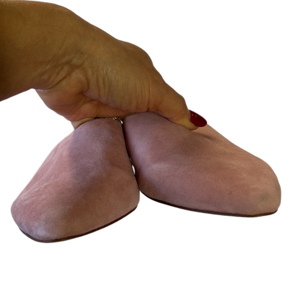 Madewell Remi Dusty pink suede Slip Mule size 8.5 - Picture 4 of 8